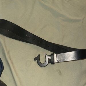 True Religion Black Men's Belt